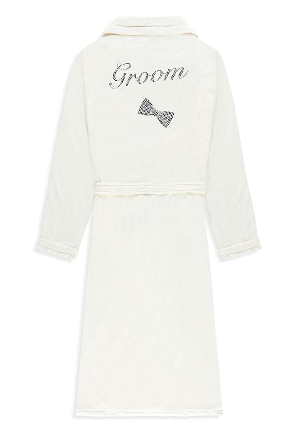 Wrap Up Groom Bridal Long Robe | Maison & Tavola