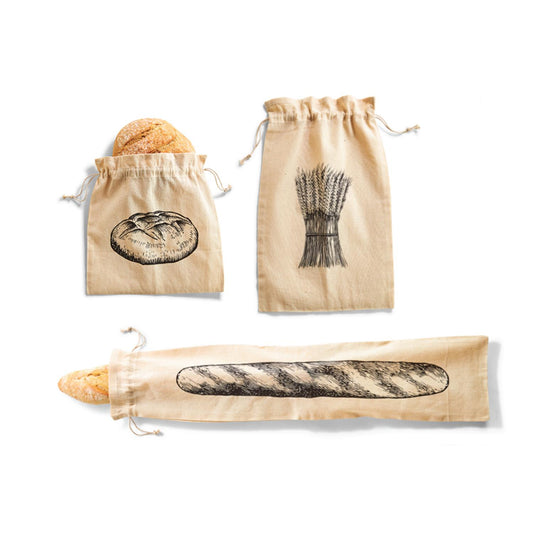 Artisan Bakery Bread Bags - Set of 3