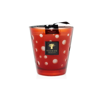 Red Bubbles Candle