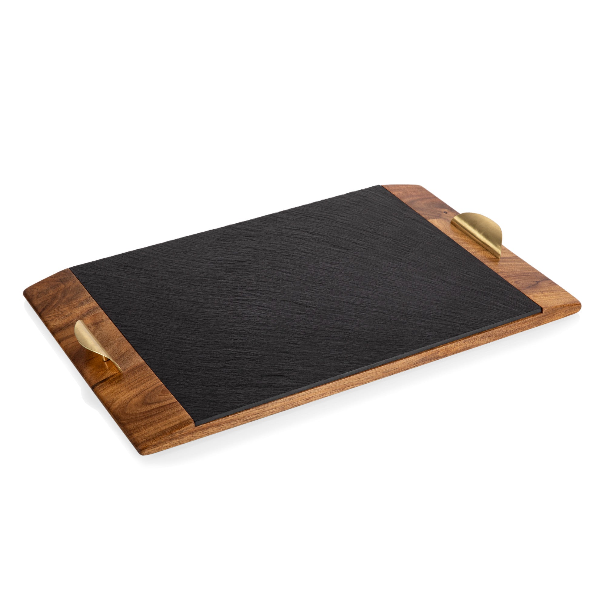 Covina Acacia And Slate Serving Tray