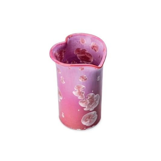 Crystalline Medium Heart Vase — Rose