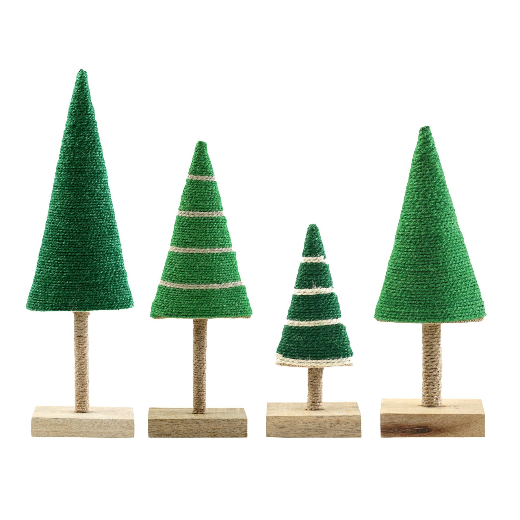 Alberini Assorted Green Trees (Set of 4)