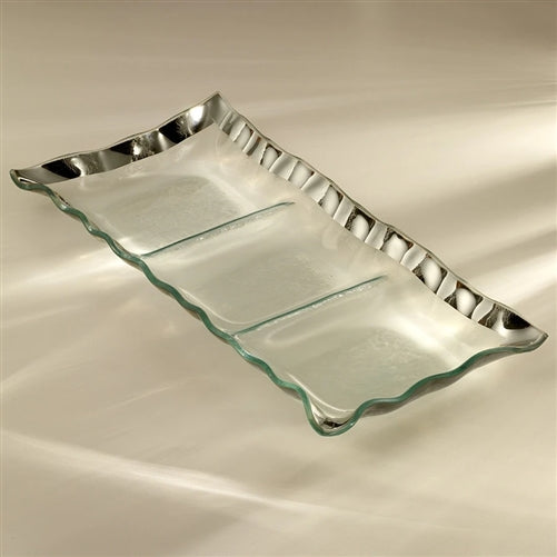 Ruffle 3-Section Tray