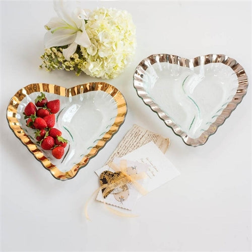 Ruffle Heart Chip & Dip Server