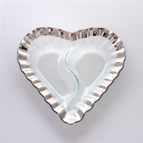 Ruffle Heart Chip & Dip Server