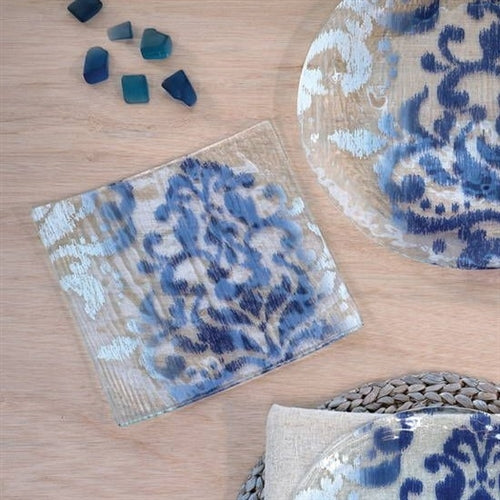 Bali Square Plate - Blue