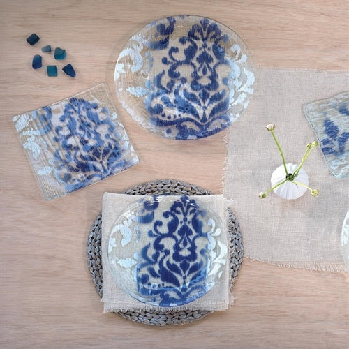 Bali Square Plate - Blue