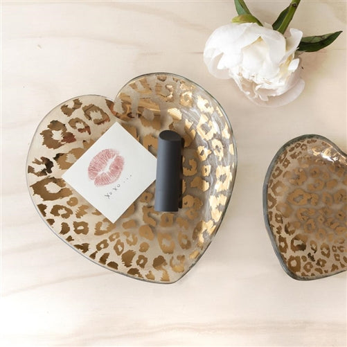 7" Cheetah Heart Plate