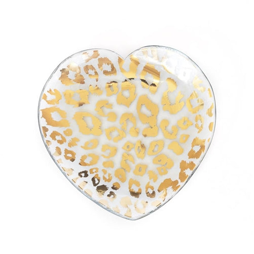 7" Cheetah Heart Plate