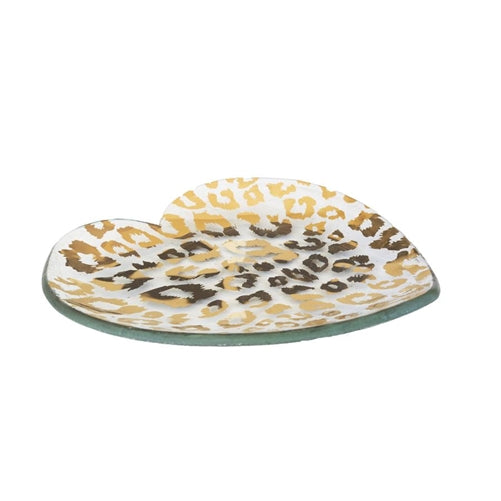 7" Cheetah Heart Plate