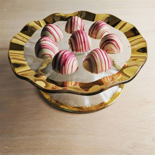 Ruffle Petit Four Stand - Gold