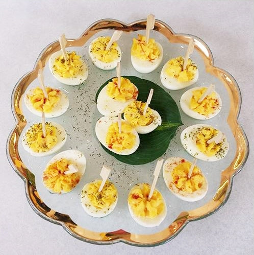 Roman Antique Deviled Egg Platter