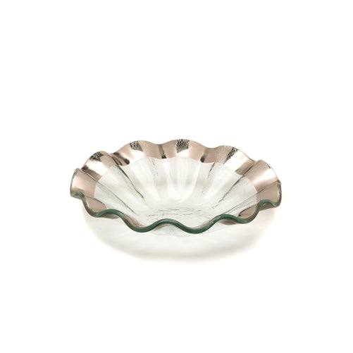 Platinum Ruffle Bowl