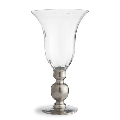 Giovanna Vase with Pewter Stem