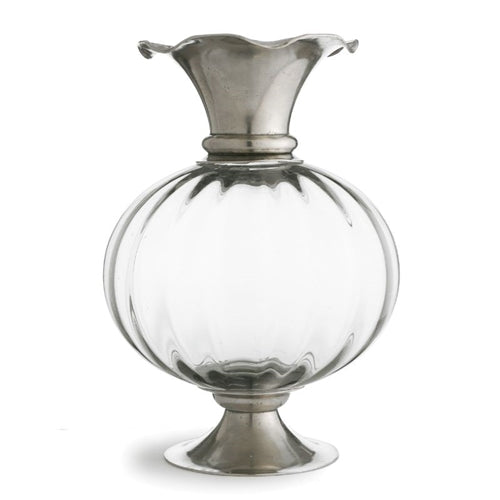 Giovanna Pewter & Crystal Vase