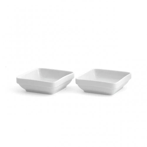 Porcelain Square Bowls - Set of 2