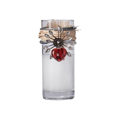 Mi Tesoro Red Heart Candle