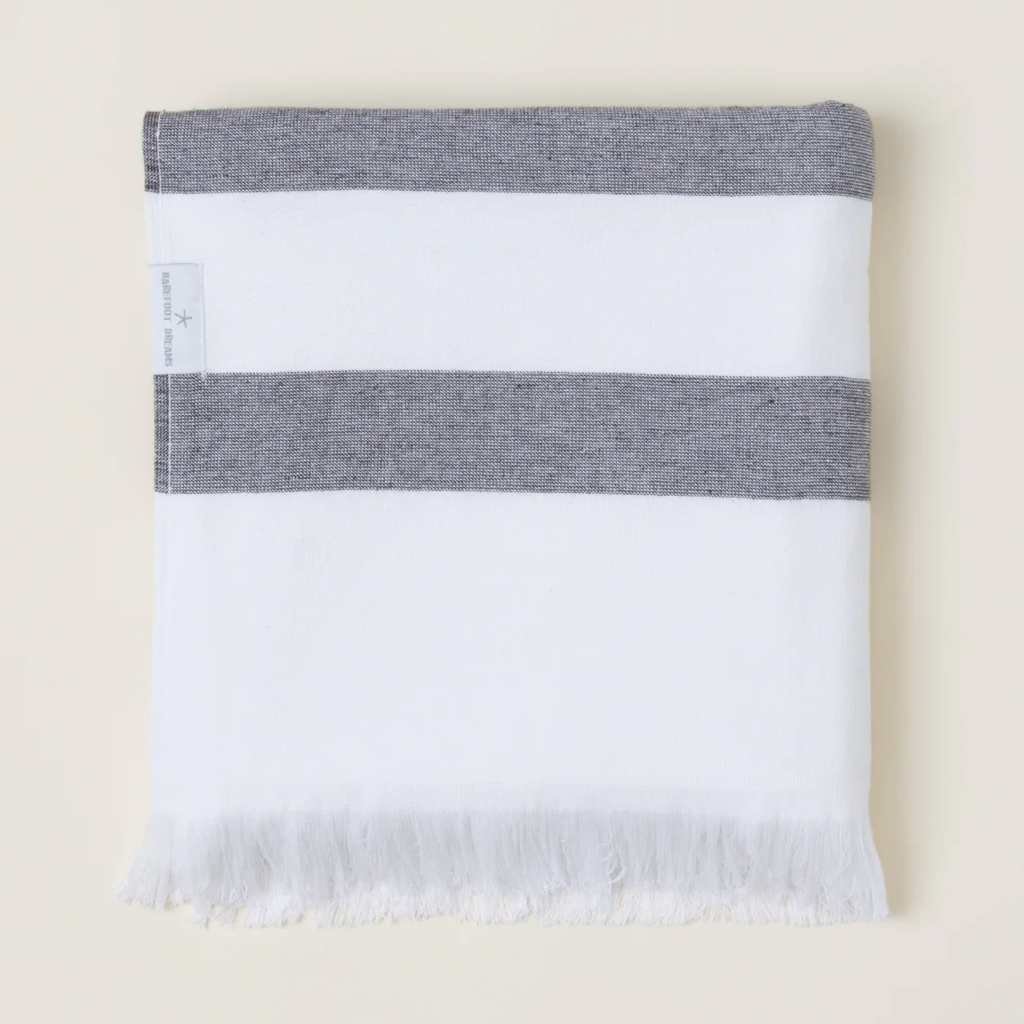 Multistripe Organic Cotton Oversized Towel