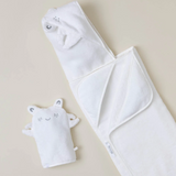Toddler Hooded Towel and Washcloth Set