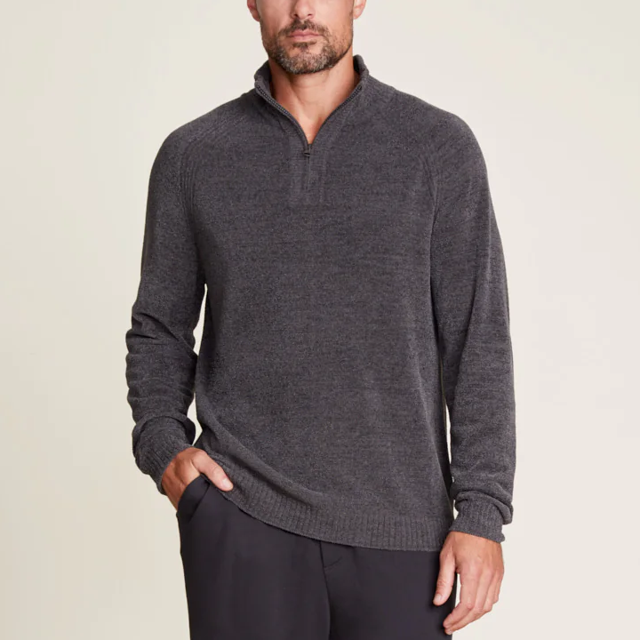 CozyChic Ultra Lite Men's Half Zip Mock Pullover