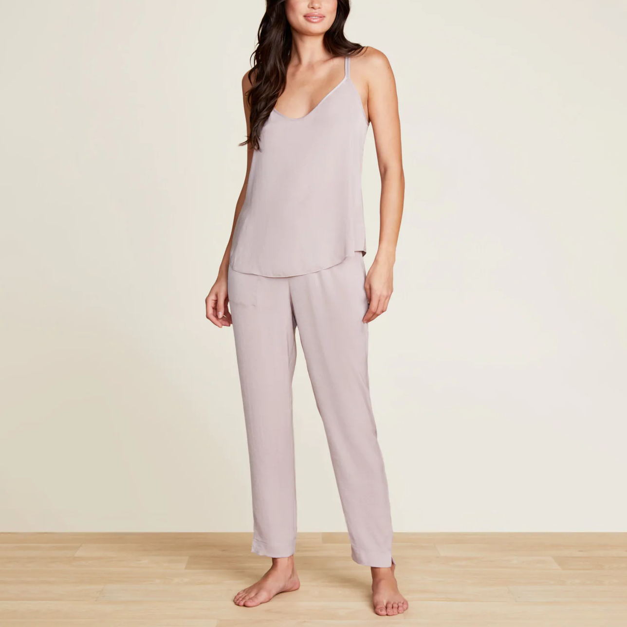 Washed Satin Tank and Pant Set