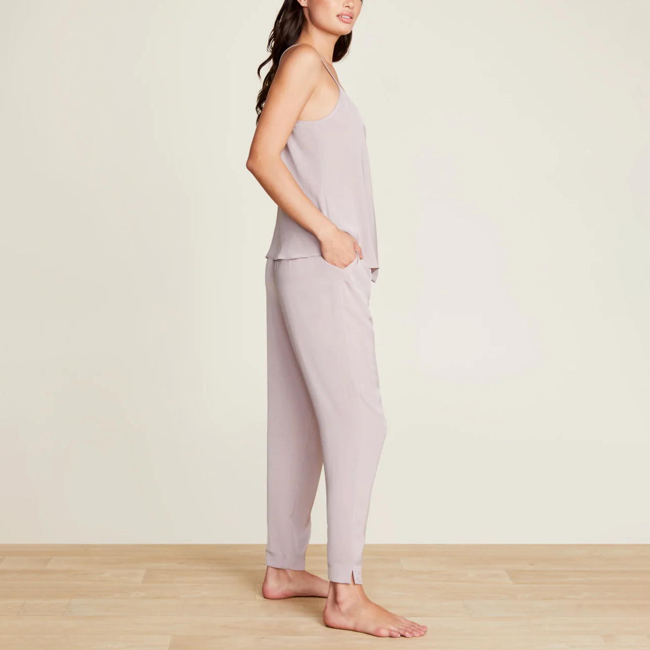 Washed Satin Tank and Pant Set