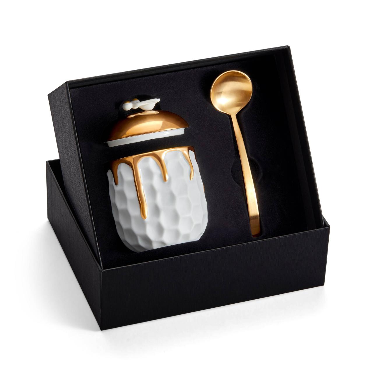 Beehive Honey Pot + Spoon