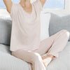 Luxe Milk Jersey V-Neck Tee & Classic Pant Set