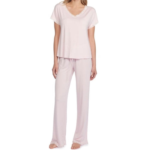 Luxe Milk Jersey V-Neck Tee & Classic Pant Set
