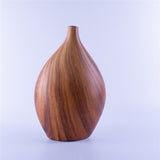 Hand-painted Ceramic Faux Walnut Grain Vase
