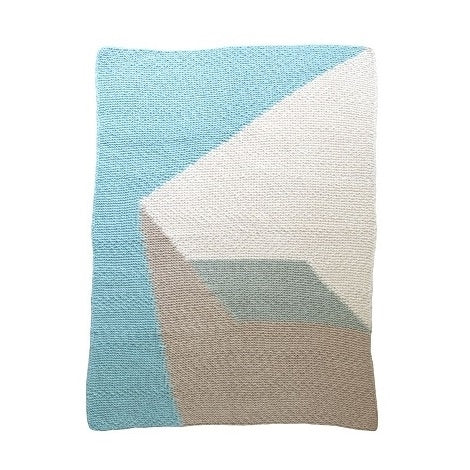 Geo Pyrenees Blanket - Blue