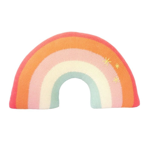 Kids Rainbow Pillow - Pink