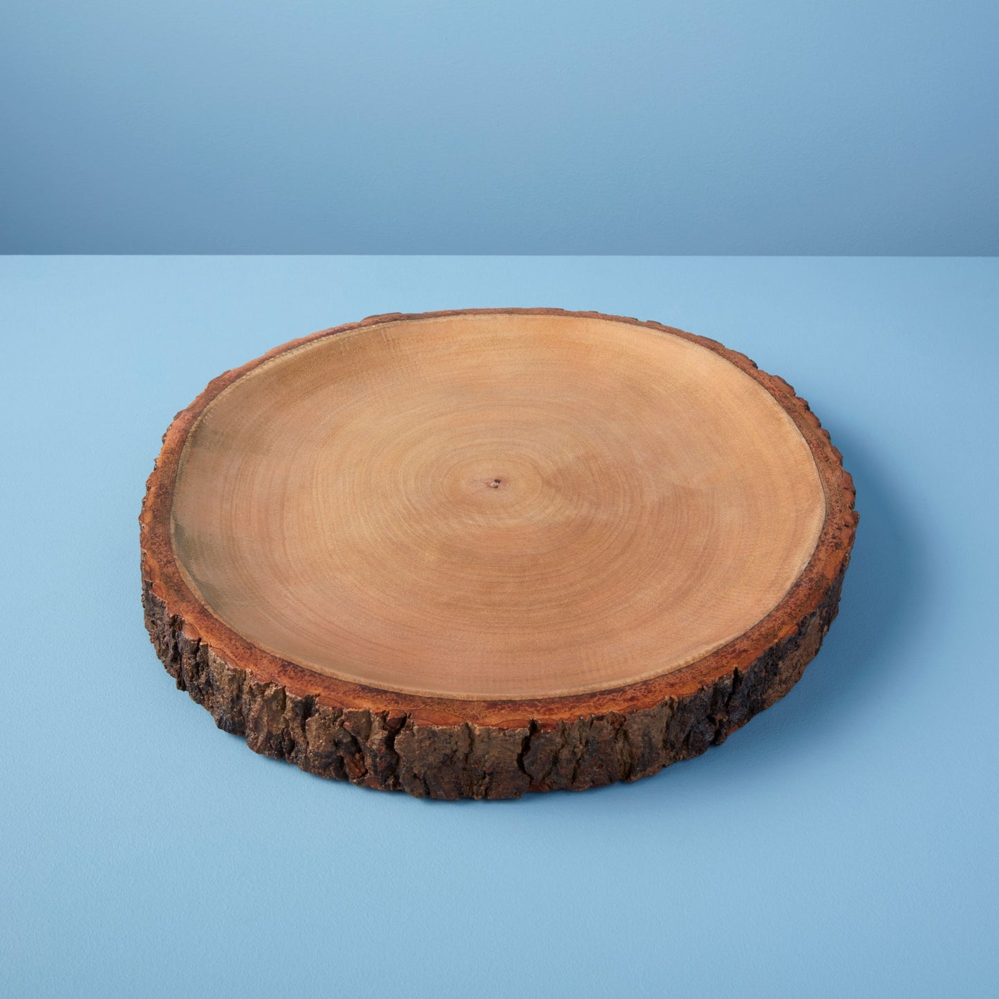 Mango Wood Platter with Bark Edge