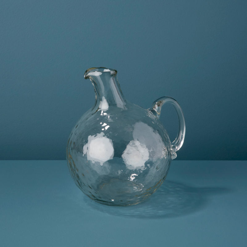 Pebble Glass Globe Pitcher