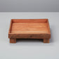 Reclaimed Wood Square Footed Tray
