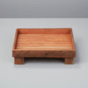 Reclaimed Wood Square Footed Tray