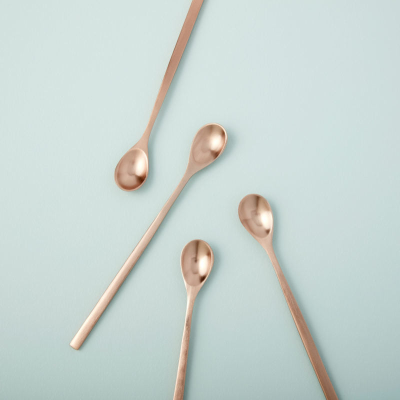 Rose Stirring Spoons - Set of 4