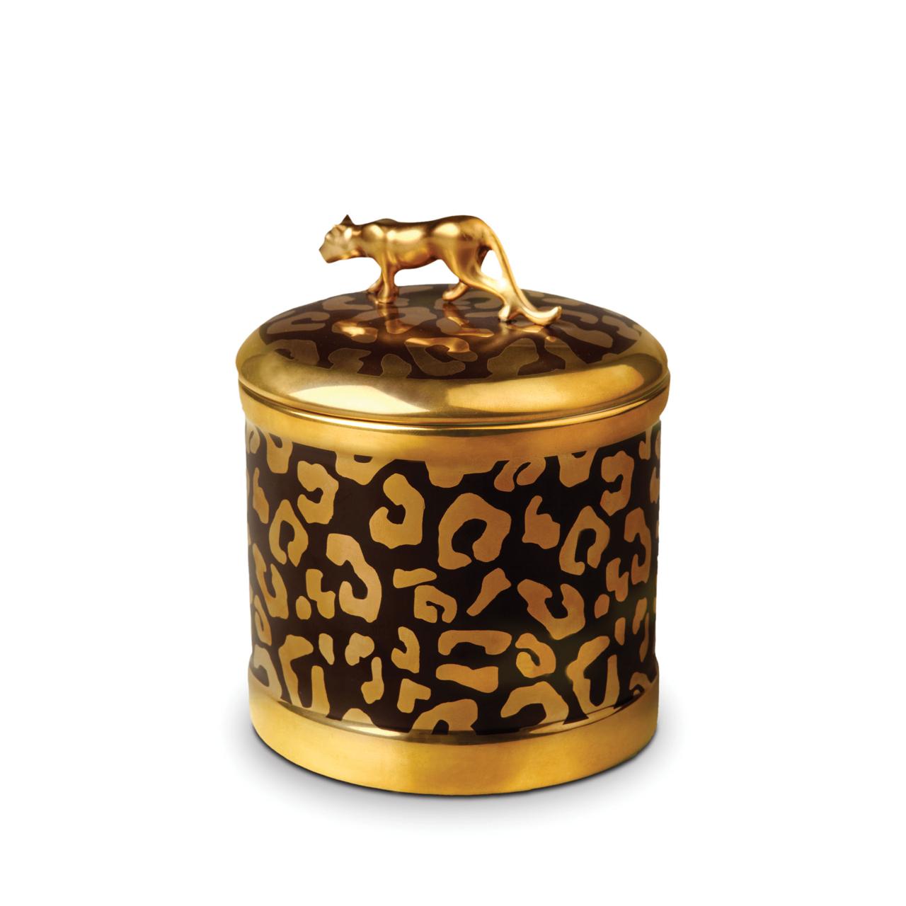 Leopard Candle