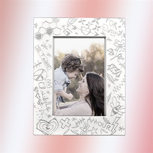 Graffiti Silver-Plated Picture Frame
