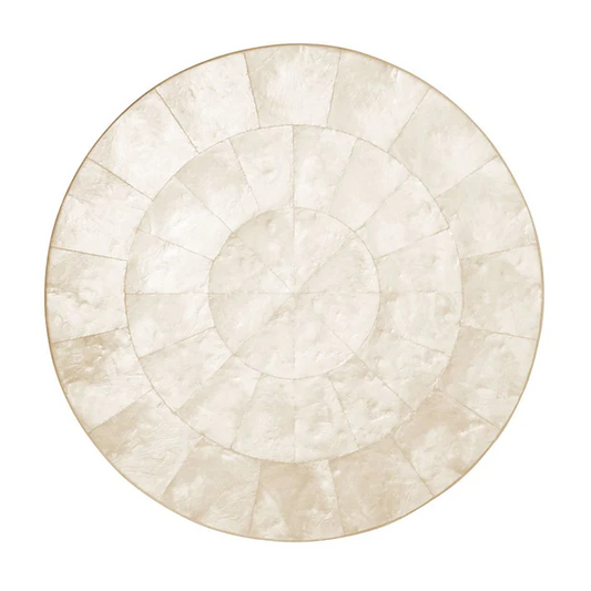 Round Capiz Placemat in Natural (Set of 4)