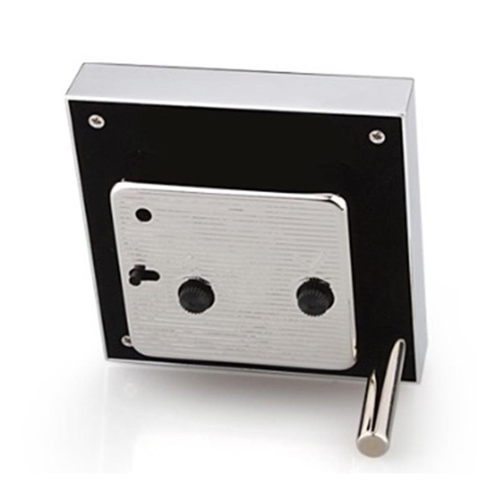 Grey Shagreen Square Silent Alarm Clock