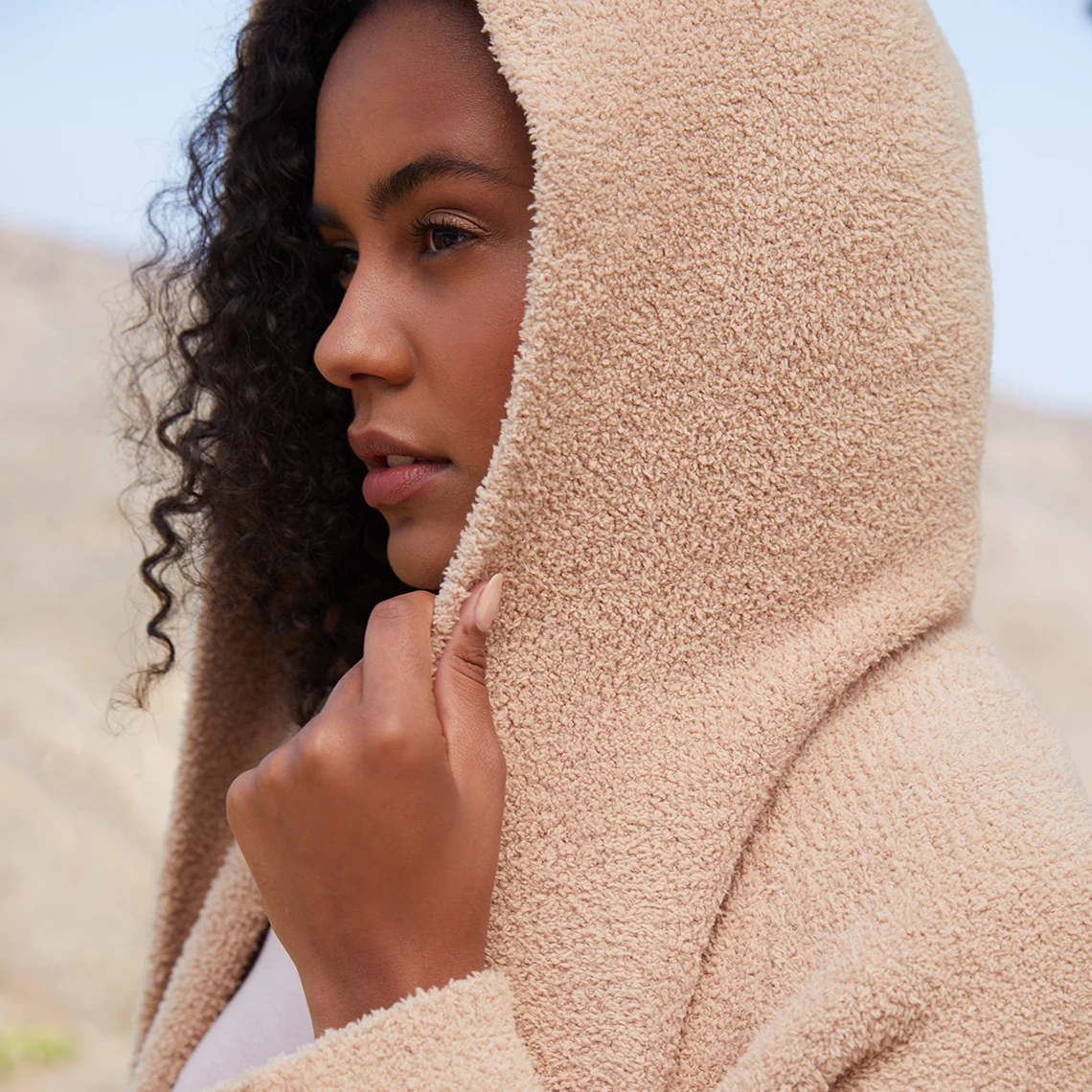 CozyChic Hooded Long Coatigan