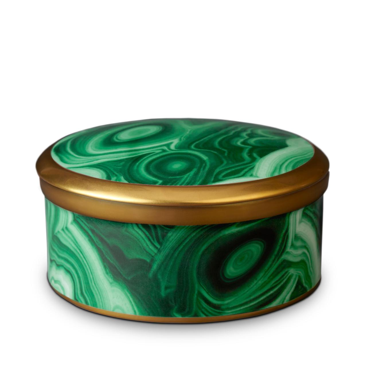 Malachite Round Box