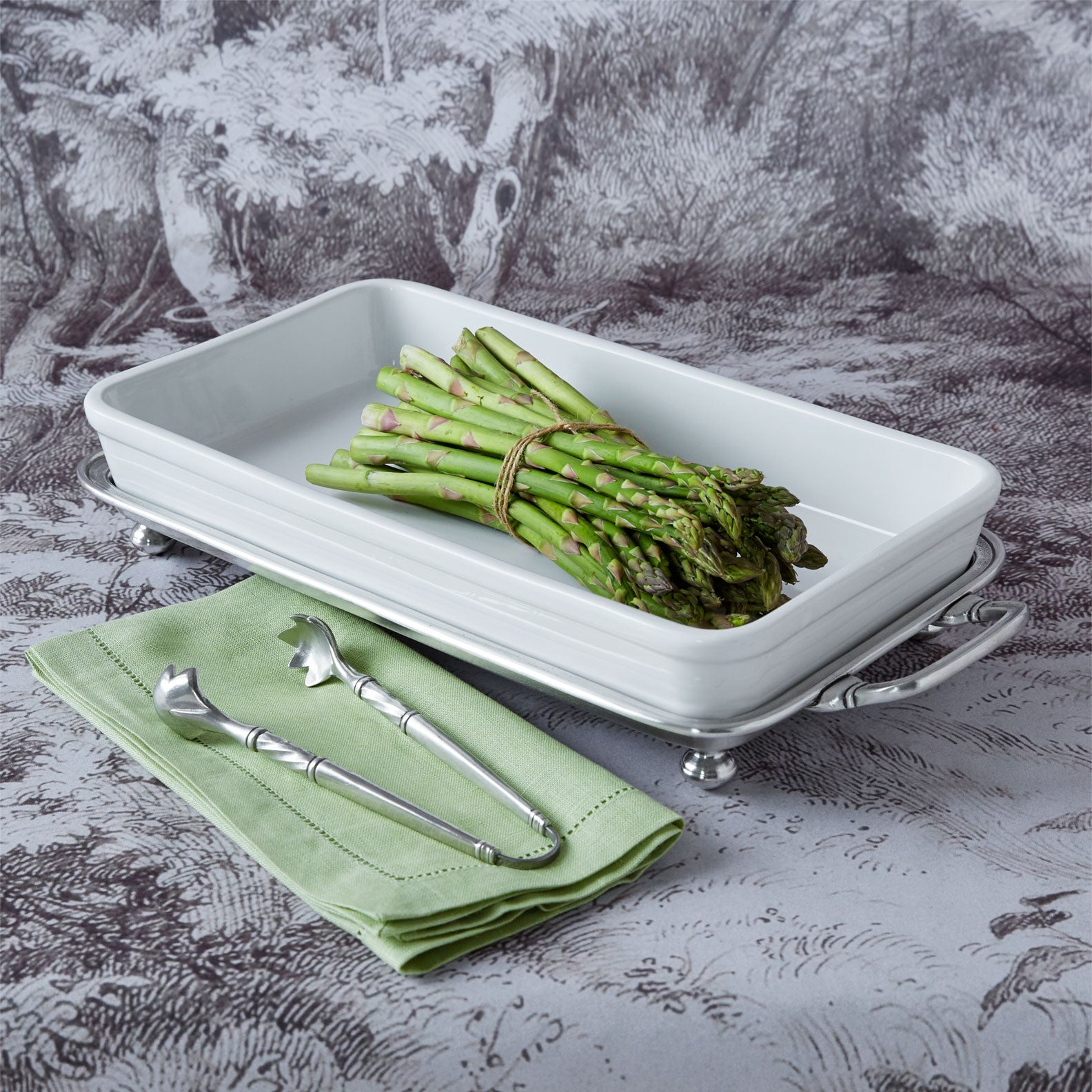 Pewter Convivio Baking Tray with Handles