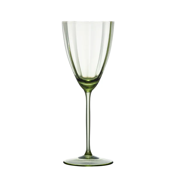 Luna Wine Glass in Green - Set of 4