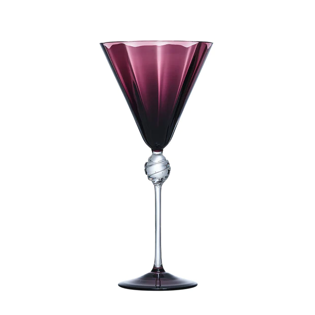 Daphne Wine Glass in Amethyst (Set of 4)