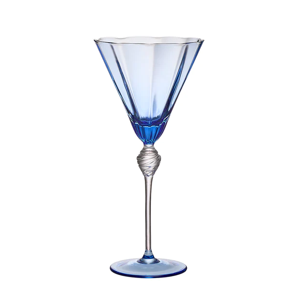 Daphne Wine Glass in Blue - Set of 4