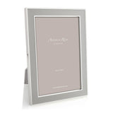 Chiffon Enamel Picture Frame with Silver Trim