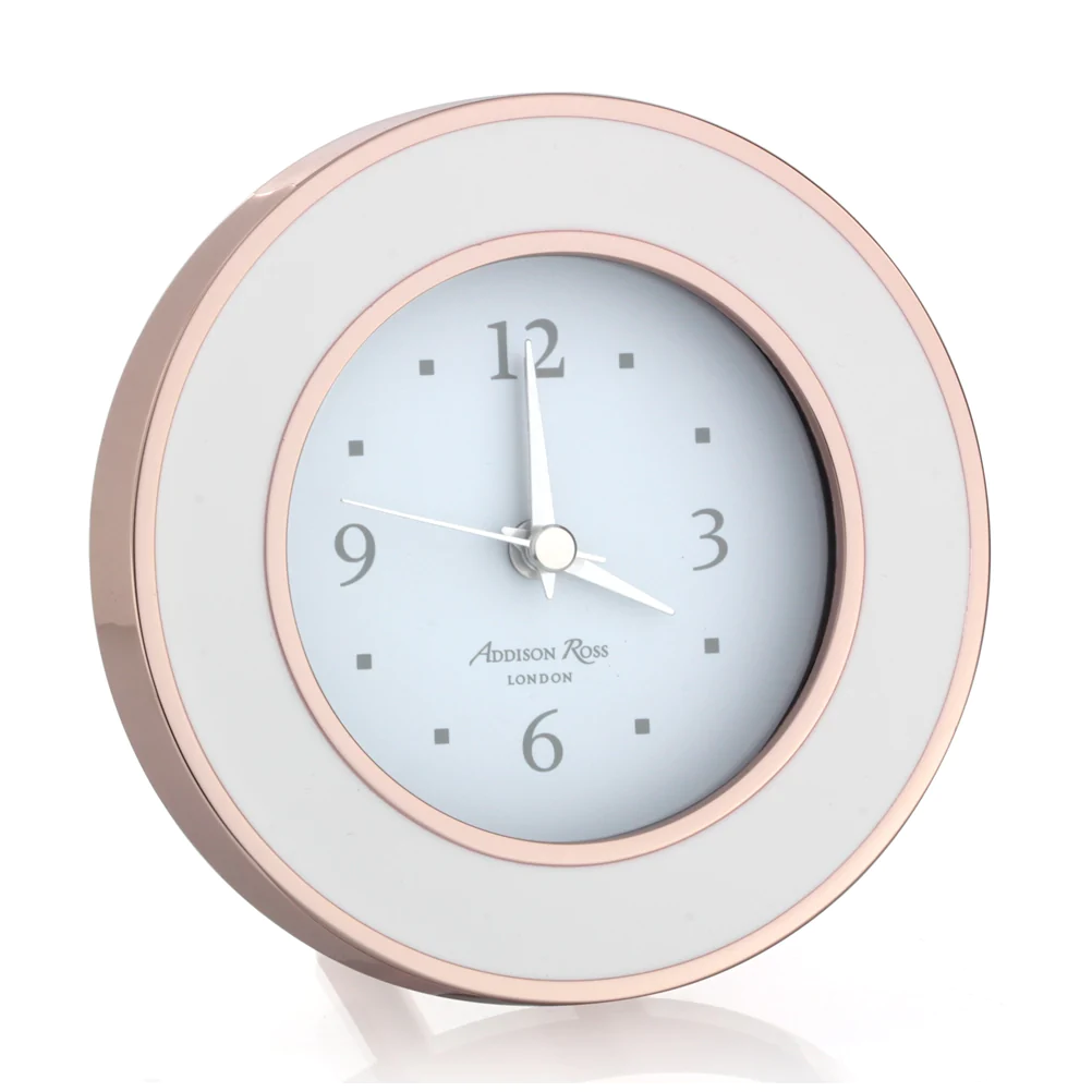 Rose Gold & White Alarm Clock