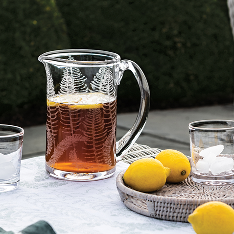 Engraved Fern Pitcher - Medium